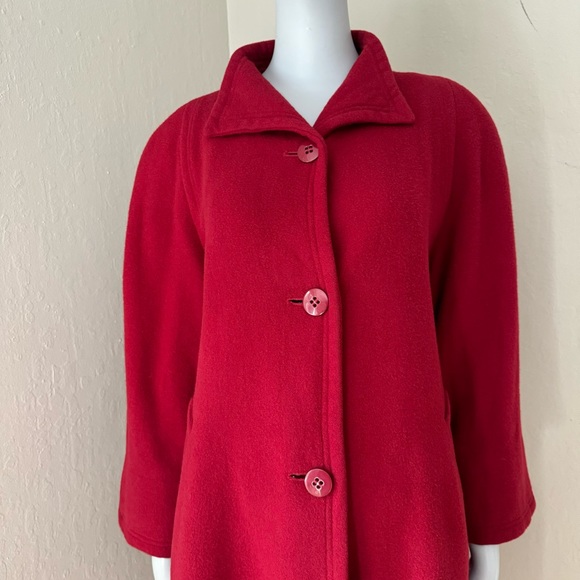 FLEURETTE Vintage 100% Camel Hair Red Swing Coat from I. Magnin - Picture 7 of 16